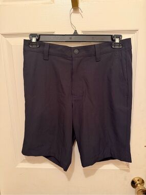 Banana Republic Men's Flat-Front Shorts - Dark Navy
